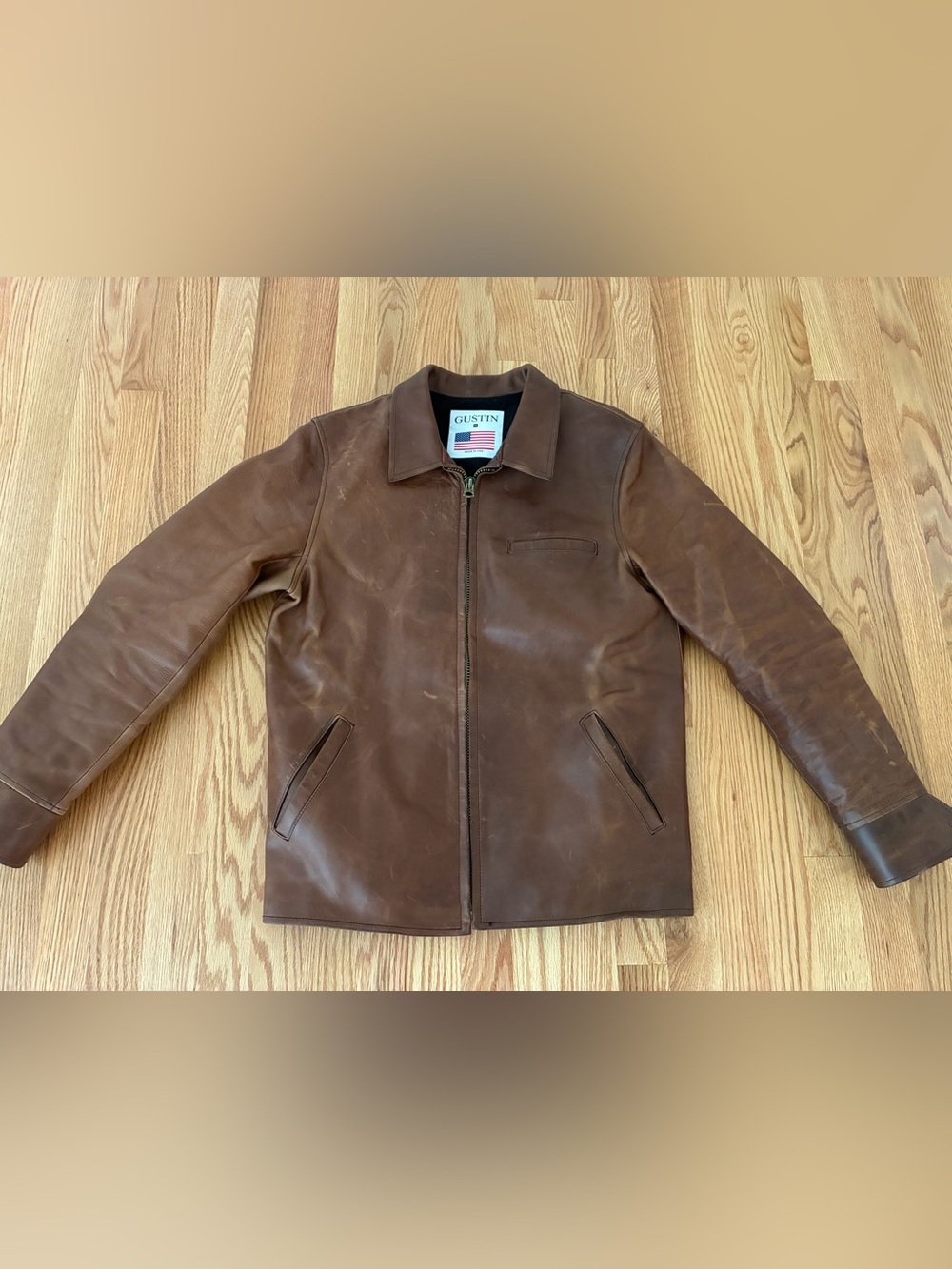 Gustin The L1 -  Natural Horween CHROMEXCEL Leather Jacket